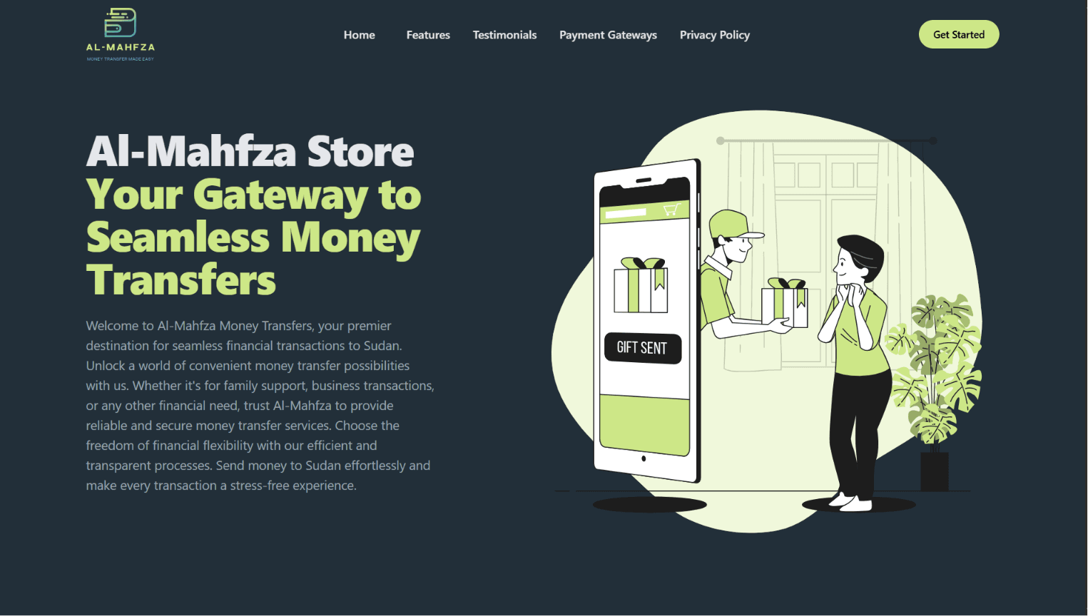 Al Mahfza Website — image 1
