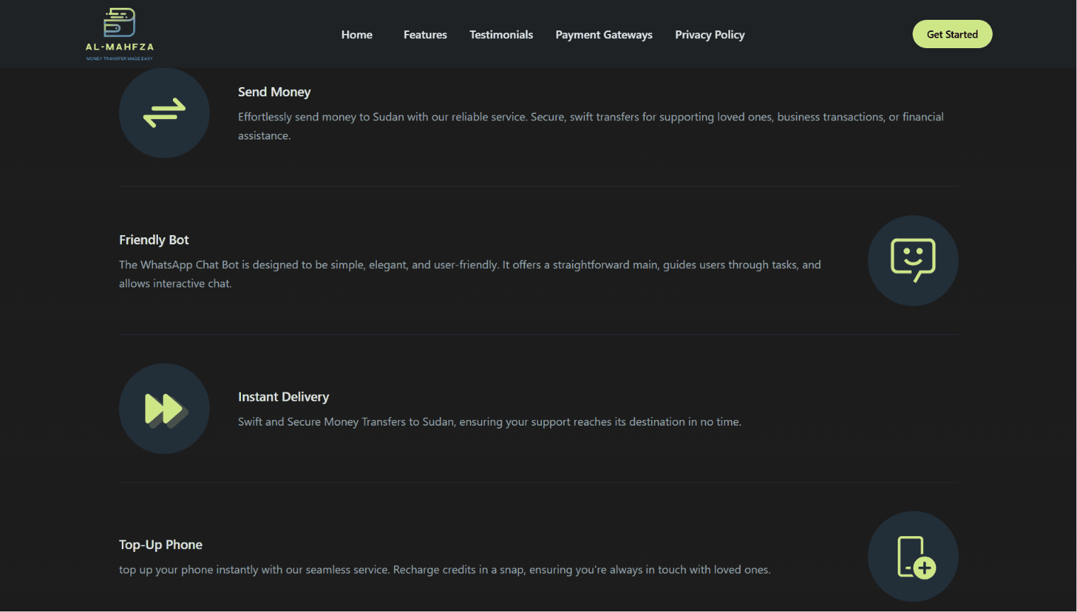 Al Mahfza Website — image 2